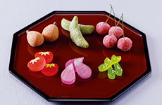 「果物と野菜の『半生菓子』各趣」